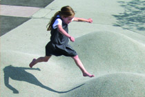 jumping little girl